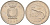 Мальта 10 центов 1998 золотая макрель KM 96 медно-никель 4588-253
