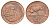 ЮАР 2 цента 1969 Ян ван Рибек (1619-1677), South Africa, легенда на английском, антилопа KM 66.1 бронза 4695-1034
