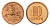 Литва 10 центов (сентов) 1991 год-тип KM 88 бронза UNC 4651-211
