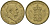 Дания 1 крона 1955 Фредерик IX (1947-1972) KM 837 алюминиевая бронза 4148-256