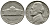 США 5 ЦЕНТОВ 1958 D, ДЖЕФЕРСОН KM А192 медно-никель 73-1057