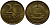 ГДР 20 пфеннигов 1969 А, первый год KM 11 латунь UNC 4398-157