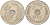ДАНИЯ 25 ЭРЕ 1980 B; B, МАРГРЕТЕ II (1972-) KM 861.2 медно-никель 94-815