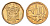ЮАР 10 центов 1998 герб, цветок алоэ KM 161 сталь плакированная бронзой UNC 4694-748