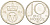 НОРВЕГИЯ 10 ЭРЕ 1980 КМ 416 медно-никель 3955-249