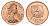 Фиджи 2 цента 1985 KM 28 бронза UNC 4687-1145