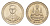 Таиланд 1 бат 1996 BE 2539, 50 лет правления Короля Рамы IX Y 330 медно-никель UNC 4644-869