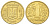 Украина 1 гривна 1996 KM 8a латунь 4122-1245