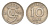 Швеция 10 эре 1940 KM 795 никель латунь 4636-243