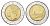 Италия 500 лир 1983 R, Квиринальский дворец в Риме KM 111 биметалл 4704-945