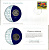 Кувейт 100 филсов 1979 конверт с маркой первого дня гашения, Coins of Nations KM 14 медно-никель UNC 4295-23-1