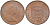 ДЖЕРСИ 2 ПЕНСА 1971 ГЕРБ ЕЛИЗАВЕТА II KM 31 бронза 4591-727