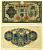 Япония 10 йен 1943-1944 БЛОК 288 И серия Pick 51b бумага 6285-11-2-2