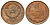 СССР 1 копейка 1983 Y 126a, Schon 75a латунь 4594-439