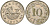 Мальта 10 центов 1972 баржа Великого магистра KM 11 медно-никель 4137-833