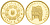 Румыния 100 леев 2003 золотой шлем Пояны Коцофенешти KM 198 золото PROOF 00-819-70