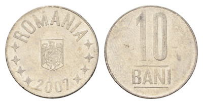 Румыния 10 бань (бани) 2007 KM 191 сталь плакированная никелем 4702-534