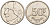 БЕЛЬГИЯ 50 ФРАНКОВ 1987 BELGIQUE, БОДУЭН I (1951-1993) KM 168 никель 68-247