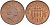 Великобритания 1 пенни 1985 Елизавета II (1952-2022) KM 935, Spink 4381 (B3) бронза 4115-717