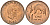 Замбия 1 нгве 1983 KM 9a бронза UNC 4602-1267