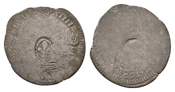 Франция дузен (1/12 франка) 1693 перечекан с дузена Людовика XIII, Людовик XIV Dy royales 1581a, Gad R2 93 билон 5010-1142