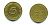 ФРГ 5 ПФЕННИГОВ 1950 J KM 107, J.382 сталь плакированная латунью 23-612