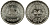 Египет 5 фунтов 1987 AH 1407, Инвестиционный банк KM 651 серебро UNC 1519-522