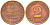 ФРГ 2 ПФЕННИГА 1967 J KM 106, J.381 бронза 4396-1559