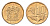 ЮАР 10 центов 2000 герб, цветок алоэ KM 161 сталь плакированная бронзой UNC 4694-762