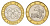 Монако 10 франков 1989 редкий год, Ренье III (1949-2005) KM 163 биметалл 27-1243
