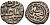 Индия 2 гани 1308 (AH711) Делийский Султанат, Alu Shab II (1295-1315) Goron/Goenka D 233, Mitchiner 2569 биллон 261-659