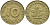 ФРГ 10 ПФЕННИГОВ 1949 J KM 103, J.378 сталь плакированная латунью 54-2422