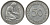 ФРГ 50 ПФЕННИГОВ 1974 F J 384a, KM 109.2 медно-никель aUNC 72-1054