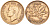 Канада 1 цент 1950 Георг VI (1937-1952), кленовый лист KM 41 бронза 4547-1065