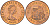Джерси 2 пенса 1990 Сент-Хелиер, Елизавета II (1952-) KM 55 бронза UNC 4583-143