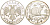 Россия 3 рубля 1994 серия сохраним наш мир, соболь, ММД KM 460 серебро PROOF 06-255-25