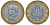 Сирия 25 фунтов 1995 Хафез Асад KM 122 биметалл 4145-1214