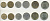 РОССИЯ ЛОТ ИЗ 6 МОНЕТ 1992-1993 UNC N5-42