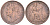 Великобритания 1 фартинг 1821 Георг IV (1820-1830) KM 677, Spink 3822 медь 4613-353