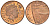 Великобритания 1 пенни 2010 Елизавета II (1952-2022) KM 1107, Spink B6 сталь плакированная медью 4609-711