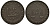 Занзибар 1 писа 1885 1304 год KM 7 медь 1528-1025