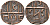 Бутан 1/2 рупии (DEB) 1835-1910 разновидность "SA", вес 2,9 гр. KM 7.1 медь 106-816