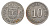 Бюр в Вестфалии 10 пфеннигов 1919 Funck 64.5, Men05 3970.5, Men18 5029.5 железо 4511-657