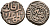 Индия 2 гани 1296-1316 AD Делийский Султанат, Ала аль-Дин Мохаммед биллон 192-768