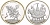 Латвия 1 лат 2009 500 лет рождественской ели KM 105 серебро PROOF 11-167-12