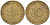 ФРГ 10 пфеннигов 1950 F KM 108, J. 383 сталь плакированная латунью 259-421