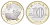Китай 10 юаней 2019 год свиньи KM 2455 биметалл  UNC  M55-17