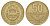 Коста-Рика 50 колонов 1999 год-тип KM 231.1 латунь 4663-1013