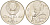 СССР 1 рубль 1991 ММД, 550 лет со дня рождения Алишера Навои (1441-1501), просвет буквы Д в слове один на гурте, имеет форму равнобедренного треугольника KM 260 медно-никель 4183-141