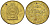 Шри-Ланка 1 рупия 2008 KM 136.3 сталь плакированная латунью UNC 4621-156